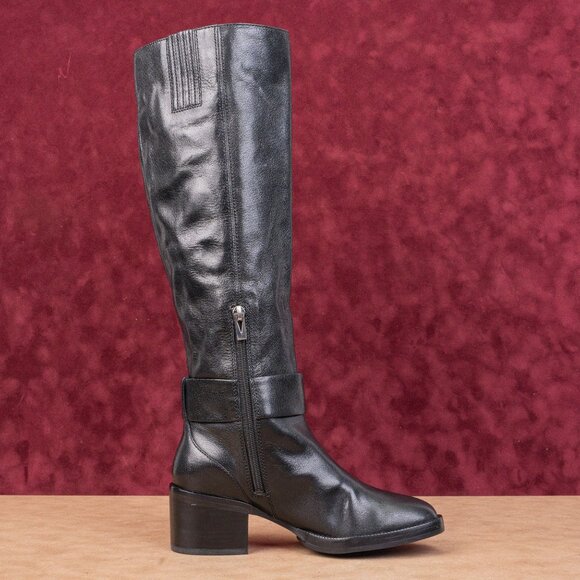 Via Spiga Women Garnett Buckle Retro Zip Fashion Knee Boots 6US EUR36 - Picture 9 of 9